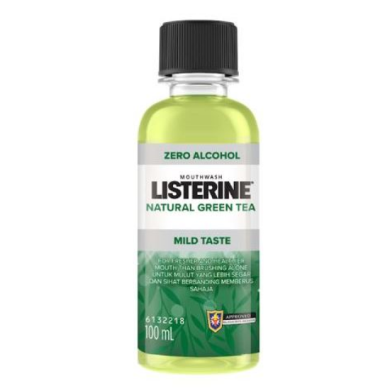 LISTERINE NATURAL GREEN TEA LESS INTENSE 100ML