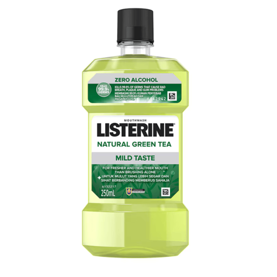 LISTERINE NATURAL GREEN TEA LESS INTENSE 250ML