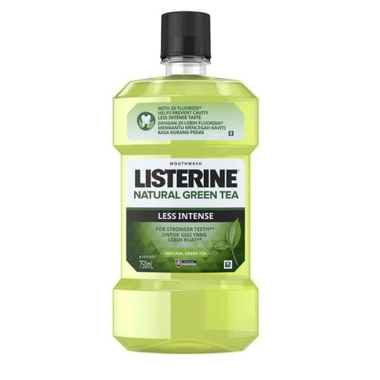 LISTERINE NATURAL GREEN TEA LESS INTENSE 750ML