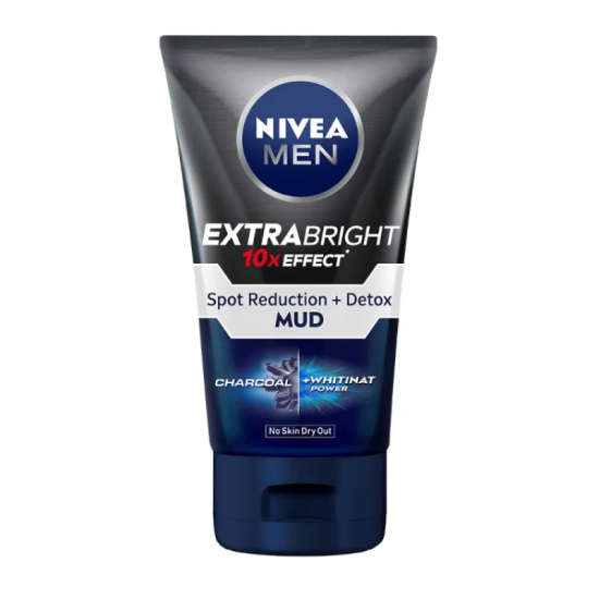 NIVEA MEN EXTRA BRIGHT MUD FACIAL FOAM 100G