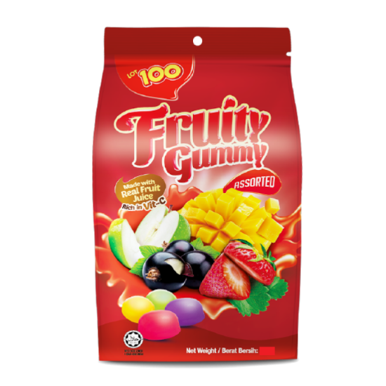 LOT 100 GUMMY ASSORTED 300GM