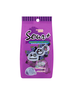 LOT 100 SOURPLUS GUMMY BLACKCURRANT 270GM