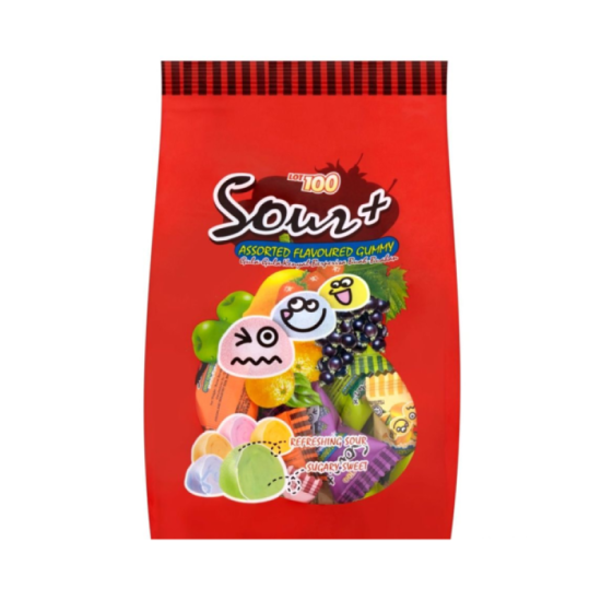 LOT 100 SOURPLUS GUMMY ASSORTED 270GM