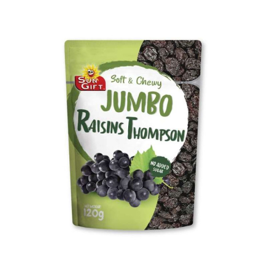 TONG GARDEN SUN GIFT JUMBO RAISINS THOMPSON 120GM