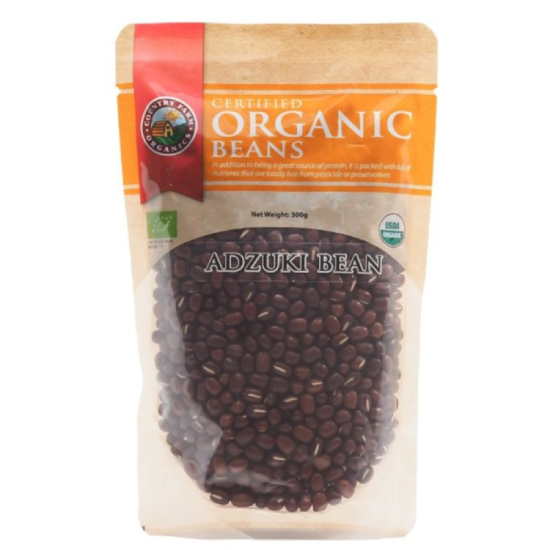 COUNTRY FARM BEANS ORGANIC ADZUKI BEANS 300G