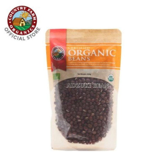 COUNTRY FARM BEANS ORGANIC ADZUKI BEANS 300G