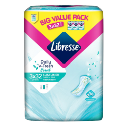 LIBRESSE GREEN TEA SLIM PANTYLINER 15.2CM 32S*3 LIBRESSE GREEN TEA SLIM PANTYLINER 15.2CM 32S*3