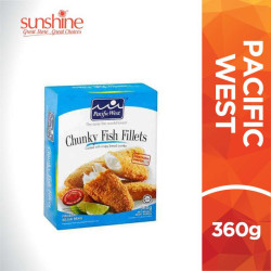 PACIFIC WEST CHUNKY FISH FILLETS 360G PACIFIC WEST CHUNKY FISH FILLETS 360G