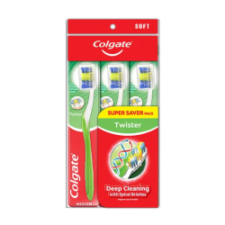 COLGATE TOOTHBRUSH TWISTER SOFT 3'S