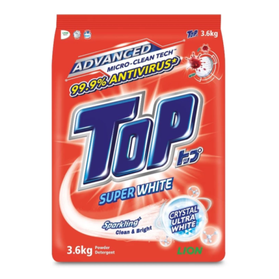 TOP DETERGENT POWDER - SUPER WHITE 3.6KG