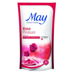 MAY SHOWER CREAM -ROSE PLEASEURE 600ML MAY SHOWER CREAM -ROSE PLEASEURE 600ML
