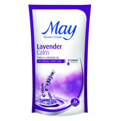 MAY SHOWER CREAM -LAVENDER CALM 600ML MAY SHOWER CREAM -LAVENDER CALM 600ML