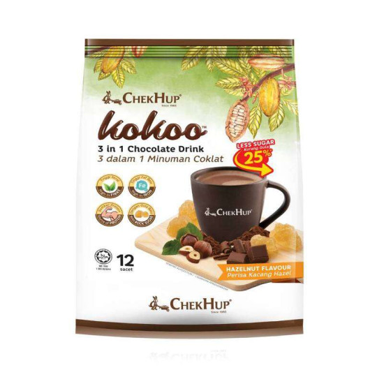 CHEK HUP KOKOO HAZELNUT HOT CHOCOLATE 40GX12