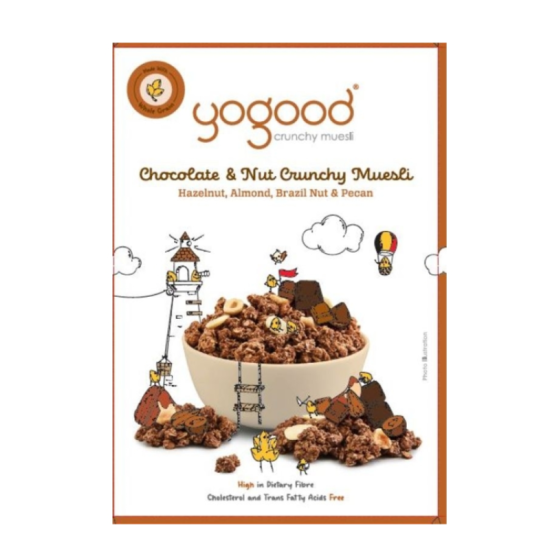 YOGOOD CHOCOLATE & NUT CRUNCHY MUESLI 320GM