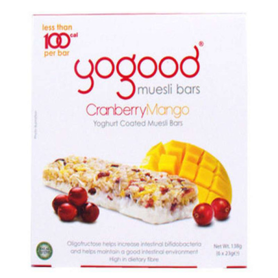 YOGOOD CRANBERRY MANGO YOGHURT BAR 23GM*6