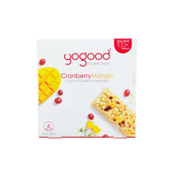 YOGOOD CRANBERRY MANGO YOGHURT BAR 23GM*6 YOGOOD CRANBERRY MANGO YOGHURT BAR 23GM*6