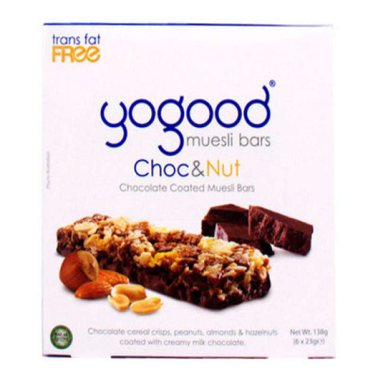 YOGOOD CHOCOLATE & NUT YOGHURT BAR 23GM*6