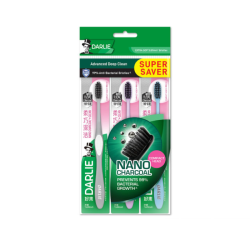 DARLIE TOOTHBRUSH CHARCOAL SOFT 3'S DARLIE TOOTHBRUSH CHARCOAL SOFT 3'S