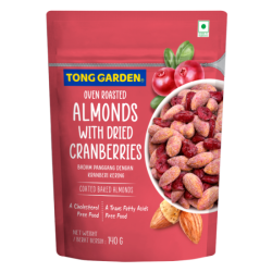 TONG GARDEN ROASTED ALMOND WITH CRANBERRY 140GM TONG GARDEN ROASTED ALMOND WITH CRANBERRY 140GM