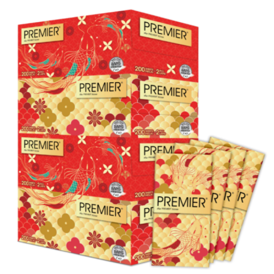 PREMIER FACIAL TISSUE (CNY) 200S*4