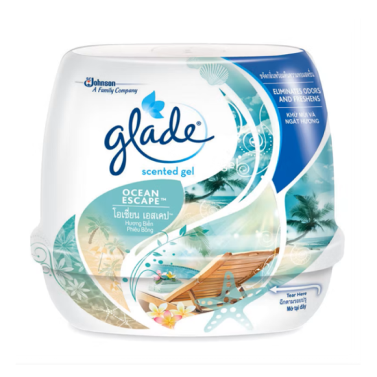 GLADE SCENTED GEL OCEAN ESCAPE 180G GLADE SCENTED GEL OCEAN ESCAPE 180G
