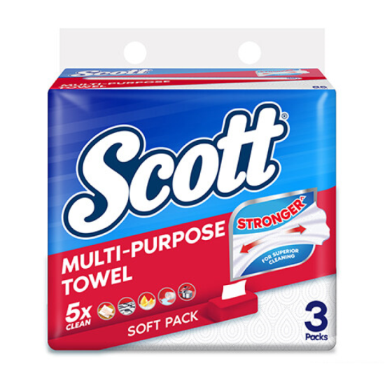 SCOTT MULTI PURPOSE TOWELS 85'S*3R