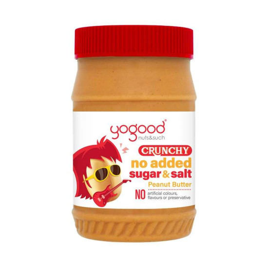 YOGOOD CRUNCHY NO ADDED SUGAR PEANUT BUTTER 453GM