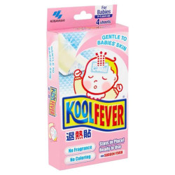 KOOL FEVER COOLING GEL SHEET BABY 4'S KOOL FEVER COOLING GEL SHEET BABY 4'S