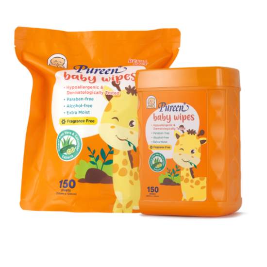 PUREEN BABY WIPES (O) 150'S+R