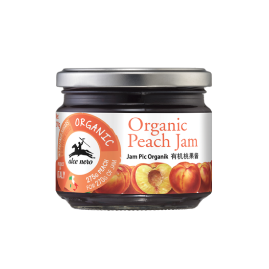 ALCE NERO ORGANIC JAM - PEACH 270G