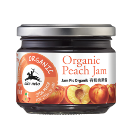 ALCE NERO ORGANIC JAM - PEACH 270G