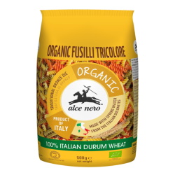 ALCE NERO PASTA - FUSILLI TRICOLORE 500G ALCE NERO PASTA - FUSILLI TRICOLORE 500G