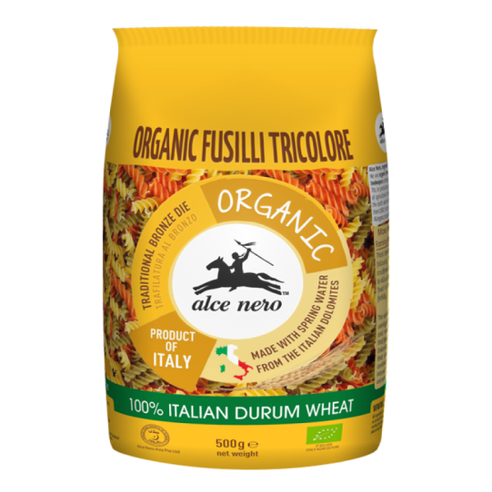 ALCE NERO PASTA - FUSILLI TRICOLORE 500G