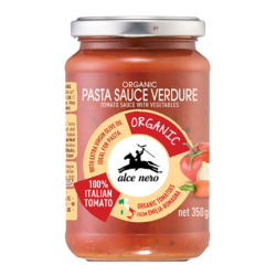 ALCE NERO ORGANIC TOMATO SAUCE -VEGETABLES 350G ALCE NERO ORGANIC TOMATO SAUCE -VEGETABLES 350G
