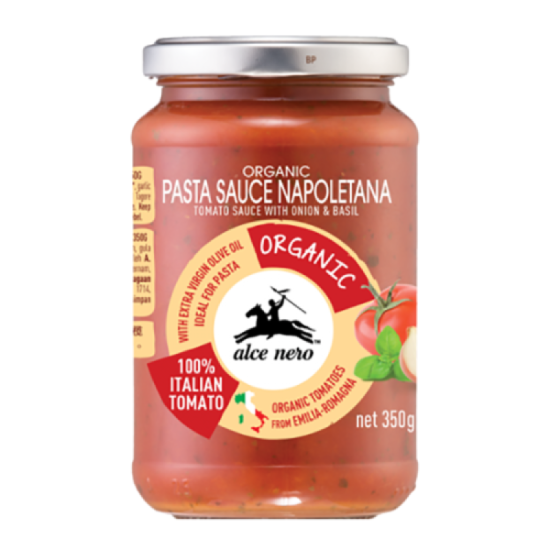 ALCE NERO ORGANIC TOMATO SAUCE -NAPOLETANA 350G