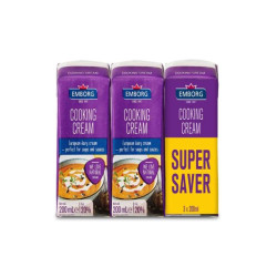 EMBORG UHT COOKING CREAM VALUE PACK 200ML*3
