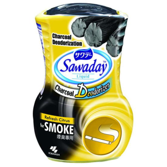 SAWADAY CHARCOAL DEODORIZER SMOKE CITRUS 350ML