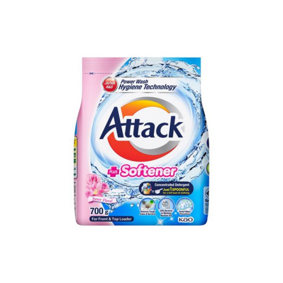 KAO ATTACK DETERGENT PODWER SOFTENER 700GM