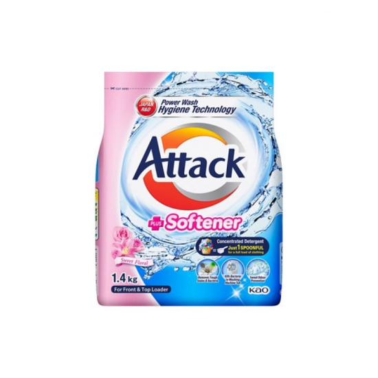 KAO ATTACK DETERGENT PODWER SOFTENER 1.4KG