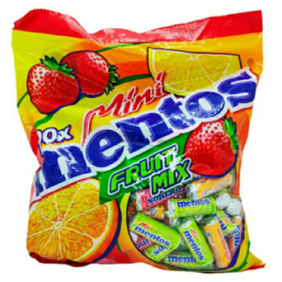 MINI MENTOS REFILL BAG-FRUIT 10GM*100