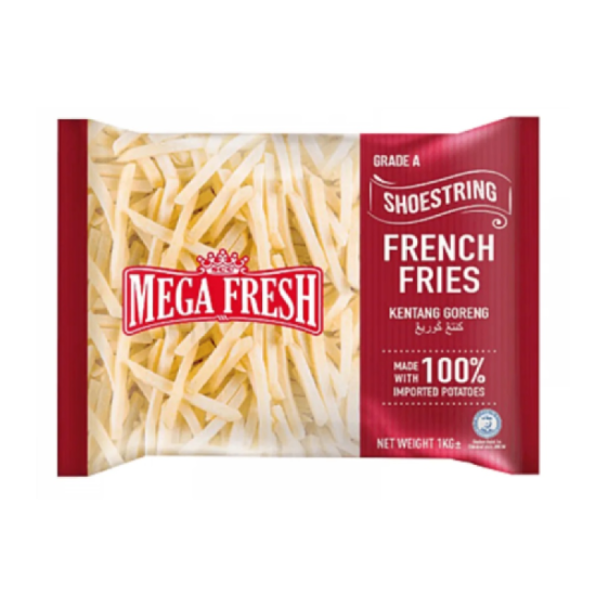 MEGA FRESH FRENCH FRIES SHOESTRING GRADE A 1KG