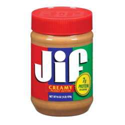 JIF PEANUT BUTTER CREAMY 16OZ JIF PEANUT BUTTER CREAMY 16OZ