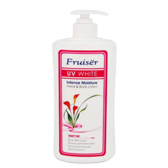 FRUISER UV WHITE HAND & BODY LOTION SOOTHE 400ML