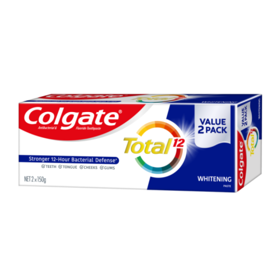 COLGATE TOOTHPASTE TOTAL WHITENING 150G*2