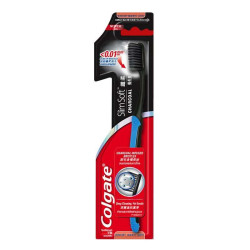 COLGATE TOOTHBRUSH SLIM SOFT CHARCOAL 1'S COLGATE TOOTHBRUSH SLIM SOFT CHARCOAL 1'S
