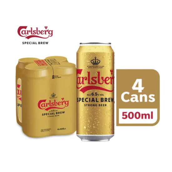 CARLSBERG SPECIAL BREW CAN 500ML*4