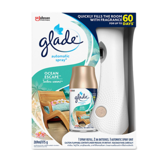 GLADE AUTOMATIC 3IN1 SPRAY OCEAN ESCAPE 175G GLADE AUTOMATIC 3IN1 SPRAY OCEAN ESCAPE 175G