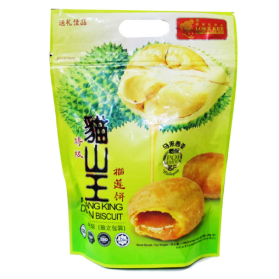 LOKE KEE MUSANG KING DURIAN BISCUIT 240GM