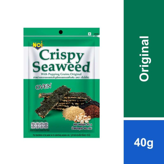 NO.1 SEAWEED WITH POPPING GRAINS ORIGINAL 40GM