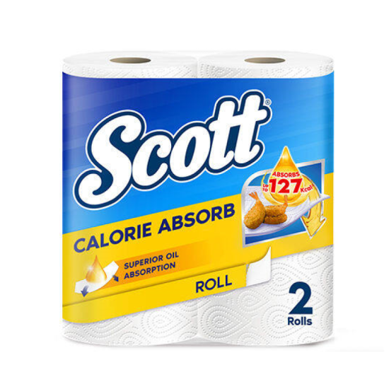 SCOTT KITCHEN TOWEL CALORIE LIGHT 55S*2R